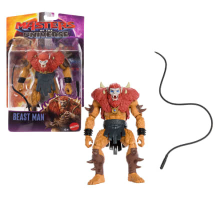 Masters Of The Universe 2026 Movie Beast Man 5.5 Inch Action Figure Villain Toy With Whip - Image 1 of 