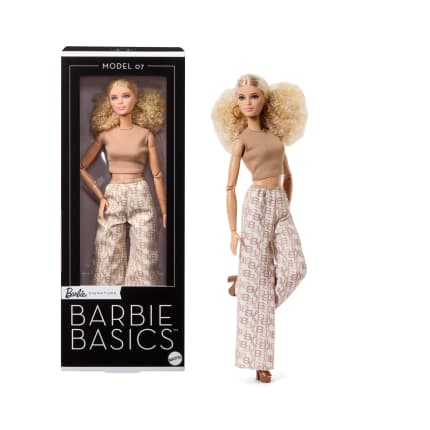 Barbie-Poupée Barbie Basics Modèle 07-Cheveux Blonds et Pantalon Blanc - Image 1 of 6