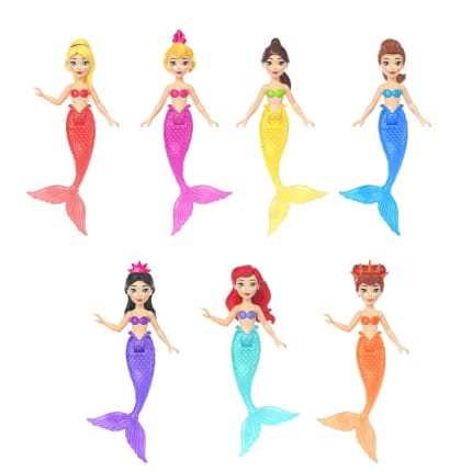 Disney Princess Ariel & Sisters Mermaid Character Set With 7 Small Dolls inspired By The Movie - Image 1 of 6