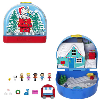 Polly Pocket Micro Dolls And Playset, Collector Peanuts Compact With 7 Accessories - Image 1 of 6