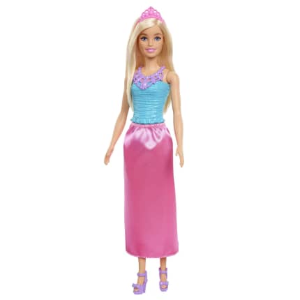 Barbie Dreamtopia Royal Doll, Blonde With Pink Skirt, Shoes And Hair Accessory - Imagem 1 de 6
