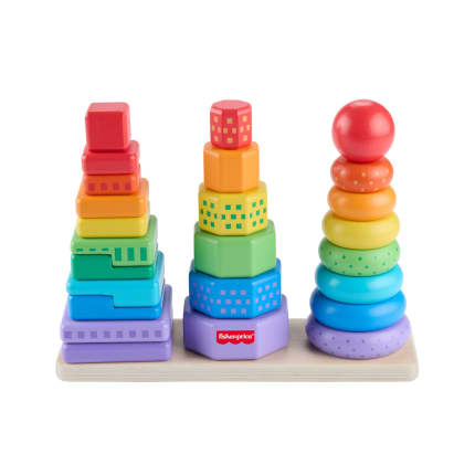 Fisher-Price Juguete para Bebés Torres de Actividades de Madera - Image 1 of 6