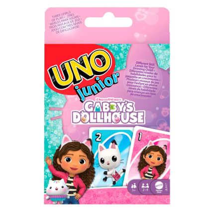 UNO Junior Gabby's Dollhouse Card Game For Kids, Parents & Family Nights - Image 1 of 6