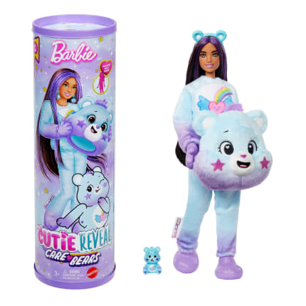 Barbie Cutie Reveal Care Bears Doll & Accessories, Series 2 Dream Bright Bear With 10 Surprises - Image 1 of 6