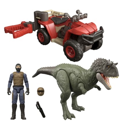 Jurassic World Capture Claw ATV Pack, Vehicle With Features, Human & Dinosaur Action Figures - Image 1 of 6