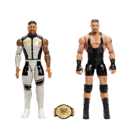 WWE Main EVent Showdown Bron Breakker vs Jey Uso Action Figures Set, Series #25, 6-inch Collectibles - Image 1 of 6