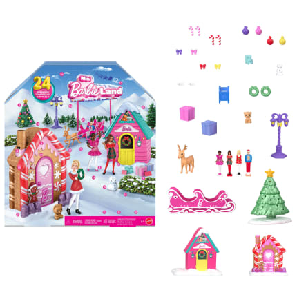 Barbie Mini Barbieland Collectible Advent Calendar With 1.5-Inch Dolls & 24 Days Of Surprises - Image 1 of 6