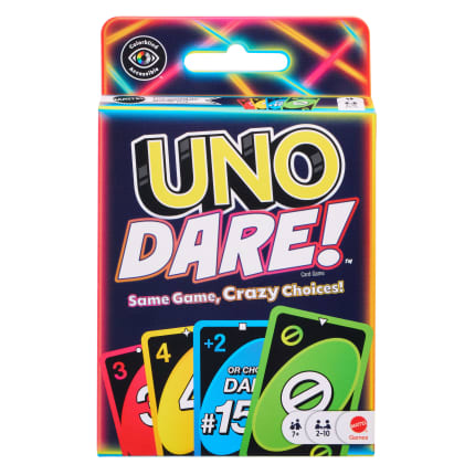 UNO Dare Card Game For Family & Game Nights With 2 To 10 Players Ages 7 Years & Older - Image 1 of 