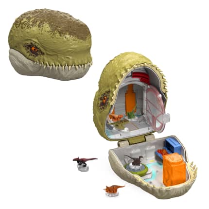 Tête de Mutadon Micro Aventures Jurassic World : La Renaissance, Coffret Avec Fonctionnalités Interactives et Petites Figurines - Imagen 1 de 