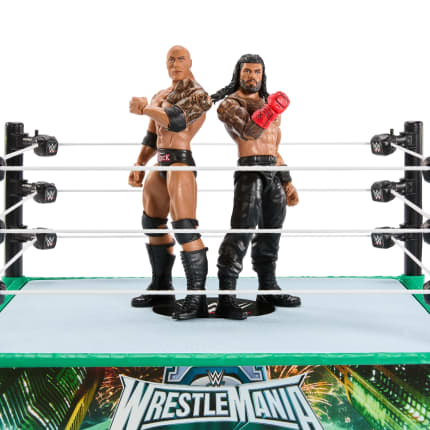 WWE Bloodlines Rules Playset With Ring & 2 Action Figures, includes The Rock & Roman Reigns - Image 1 of 4