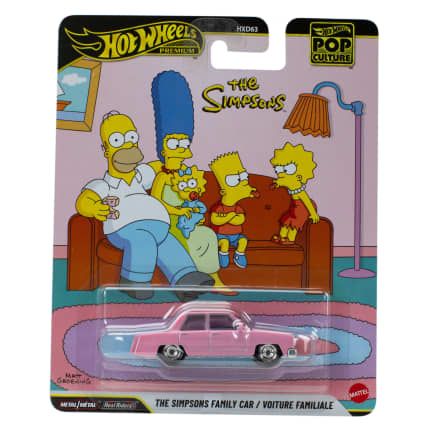 Hot Wheels Collector Vehículo de Colección Auto Cultura Pop Auto Familiar Los Simpsons - Image 1 of 6