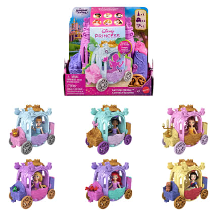 Disney Princess Carriage Reveal Surprise Small Doll, Vehicle & Figure (Characters May Vary) - Image 1 of 