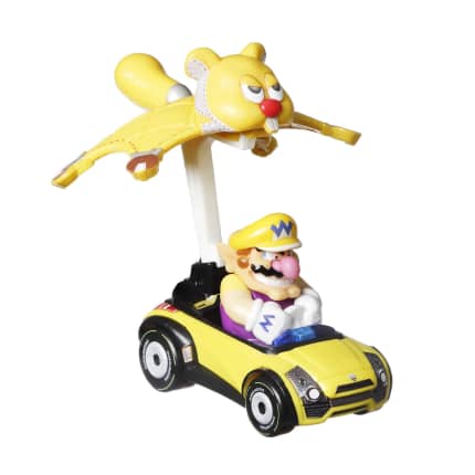 Hot Wheels Mario Kart Veículo de Brinquedo Wario Sports Coupe Waddle Wing - Image 1 of 4