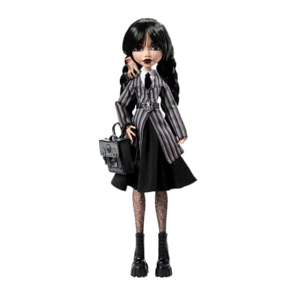Monster High-Mercredi Addams en Uniforme-Poupée Avec La Chose - Image 1 of 6