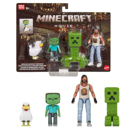 Minecraft Woodland Mansion Throwdown Toy Action Figure Multipack Inspired By The Movie - Image 1 of 6