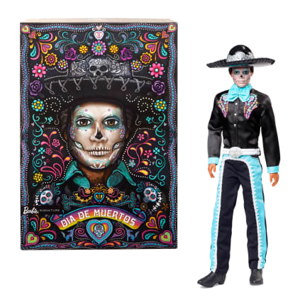 Barbie Signature Día De Muertos 2024 Collectible Ken Doll in Black Suit With Hat - Imagen 1 de 6