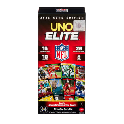 UNO Elite NFL Booster Bundle Set With 140 Elite Action Cards, 2025 Core Edition (Players May Vary) - Image 1 of 6