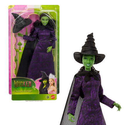 Universal Pictures’ Wicked  Elphaba Thropp Fashion Doll in Removable Movie-Inspired Outfit - Image 1 of 6