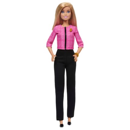 Barbie Future Leader Doll, Blonde, Wearing Outfit With 2 Golden Bracelets & Pin - Image 1 of 6