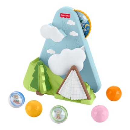 Fisher-Price Friendship Forest Ball Drop Mountain Developmental Activity Toy For Baby, 5 Balls - Image 1 of 6