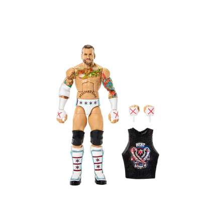 WWE Elite Cm Punk Action Figure, Greatest Hits 2025, 6-Inch Collectible Set With Accessories - Image 1 of 6