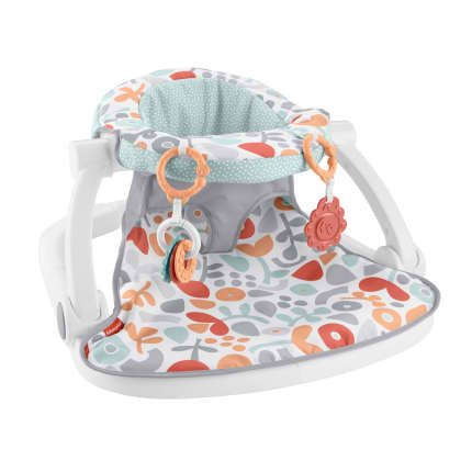 Fisher-Price Portable Baby Chair With Toys, Sit-Me-Up Floor Seat, Fresh Floral - Imagem 1 de 5
