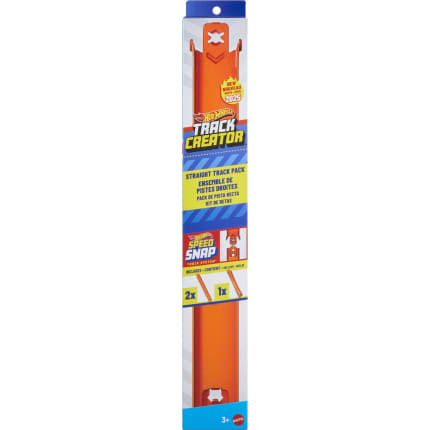 Hot Wheels Track Creator Straight Track Pack, 3 Feet Of Speed Snap Track & 2 Adapters - Image 1 of 6