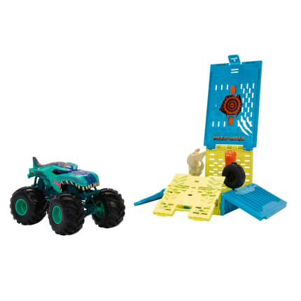 Hot Wheels Monster Trucks 1:24 MEGA-Wrex Oversized Crash Cage - Imagem 1 de 6