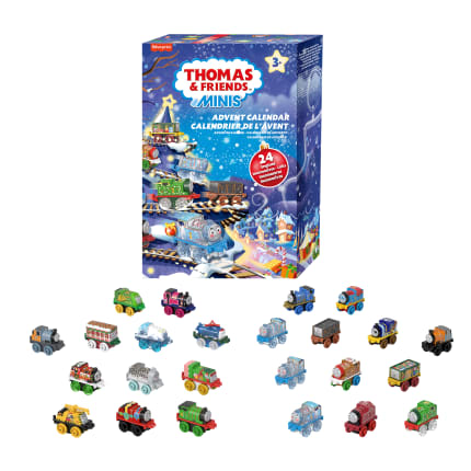 Thomas & Friends Minis Advent Calendar 2024, 24 Miniature Toy Trains For Preschool Kids - Image 1 of 6