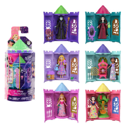 Disney Princess Or Villains Tower Surprise Small Doll & Stacking Playset Accy (Characters May Vary) - Imagem 1 de 6