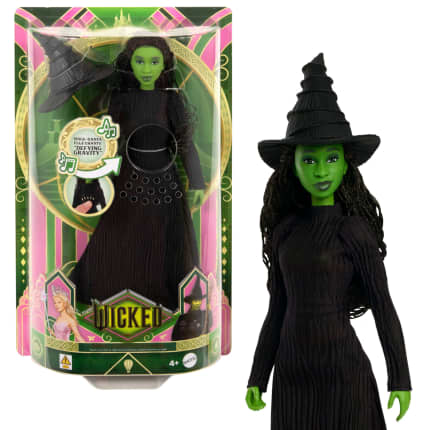 Wicked Singing Elphaba Fashion Doll, Posable With Removable Movie Fashions & Accessories - Imagen 1 de 6