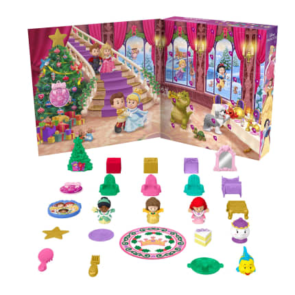 Fisher-Price Little People Disney Princess Advent Calendar For Toddlers & Kids, 24 Toys - Image 1 of 6