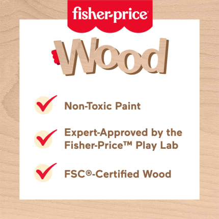 Fisher-Price Tiny Garden Wooden Veggie Soup Pretend Kitchen Play Set For Kids, 16 Wood Pieces - Image 1 of 3