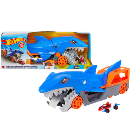 Hot Wheels Shark Chomp Transporter Playset With One 1:64 Scale Car For Kids 4 To 8 Years Old - Image 1 of 6