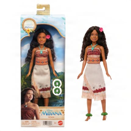 Mattel Disney Moana Doll With Removable Fashion & 5 Accessories, Inspired By Live Action Movie - Image 1 of 6