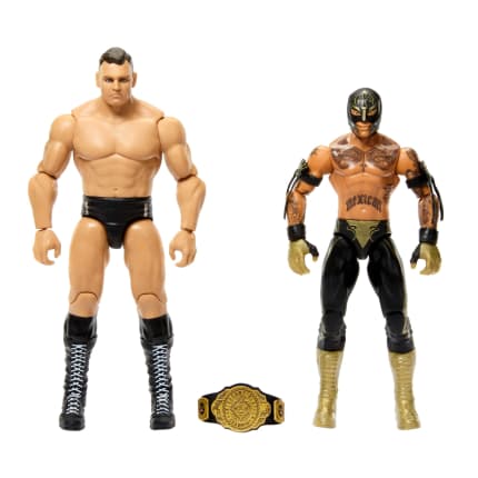 WWE Championship Showdown Rey Mysterio & Gunther 2-Pack Action Figures & Accessory - Image 1 of 6