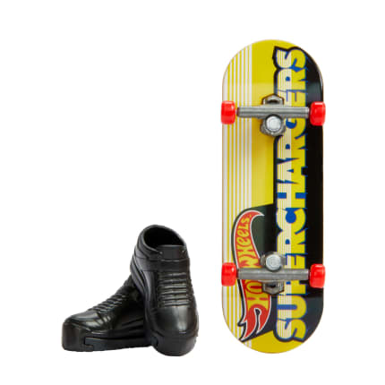Hot Wheels Skate Veículo de Brinquedo Skateboard CHARGED-UP CHAMP™ com Tênis - Image 1 of 5