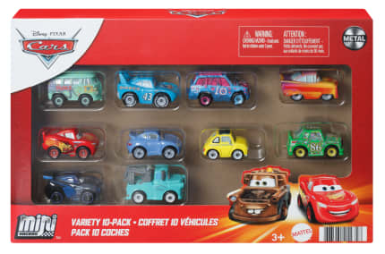 Disney And Pixar Cars Mini Racers 10 Pack Of Collectible Vehicles - Imagen 1 de 6