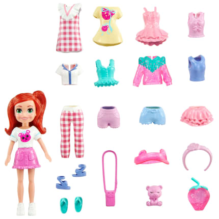 Polly Pocket Dolls & Accessories, 3-inch Doll With 18 Themed Accessories - Image 1 of 