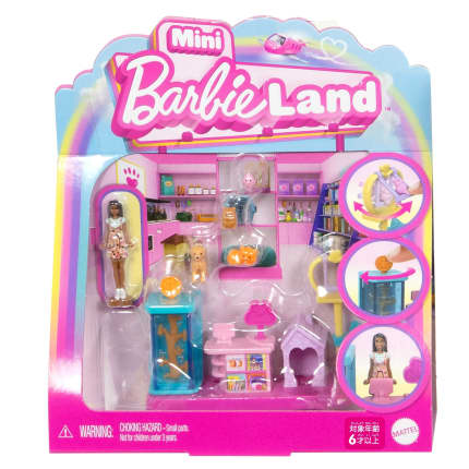 Barbie Mini Barbie Land Doll House Playsets With 1.5-Inch Doll, Furniture & Accessories - Imagem 1 de 6