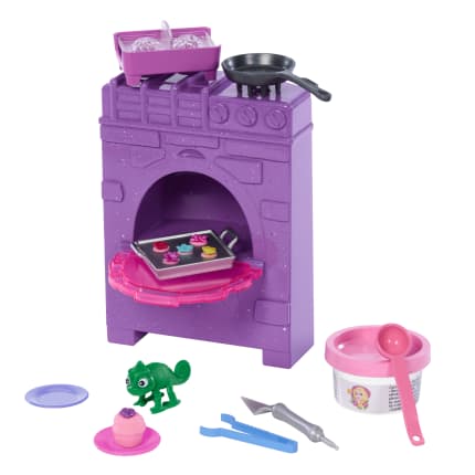 Disney Princess Rapunzel Baking Stories Castle Accessory Set With Dough Inspired By Tangled Movie - Imagen 1 de 6