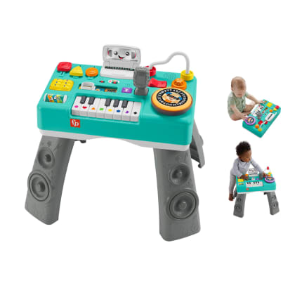 Fisher-Price Laugh & Learn Mix & Learn DJ Table Musical Learning Toy For Baby & Toddler, Multilanguage Version - Image 1 of 6