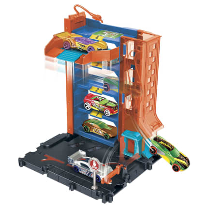 Hot Wheels Let's Race Netflix - City Downtown Car Park Playset, Gift For Kids Ages 4 To 8 - Image 1 of 6