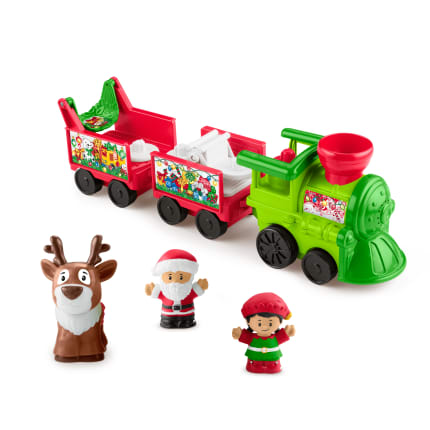 Fisher-Price Little People Musical Christmas Train Toddler Toy With Santa Elf & Reindeer Figures - Image 1 of 2