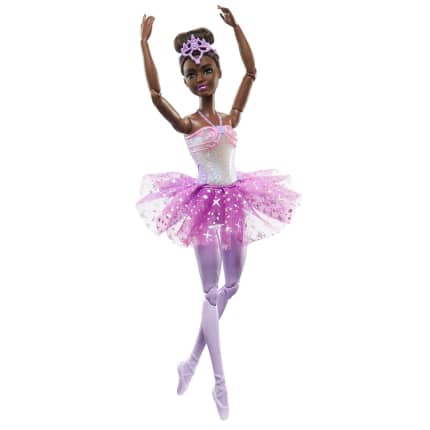 Barbie Dreamtopia Twinkle Lights Ballerina Doll, Brunette With Light-Up Feature, Tiara And Tutu - Image 1 of 6