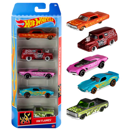 Hot Wheels Cars, 5-Pack Of Die-Cast Toy Cars Or Trucks in 1:64 Scale - Image 1 of 