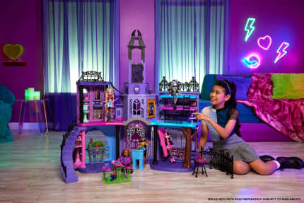 Monster High Haunted High School Doll House With 35+ Pieces Of Furniture And Accessories - Image 1 of 3