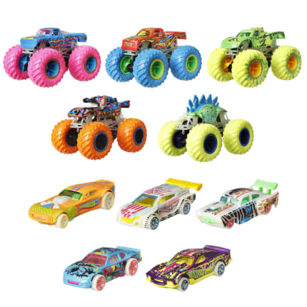 Hot Wheels Monster Trucks Glow in The Dark Collection - Imagen 1 de 