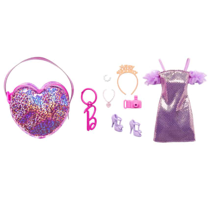 Barbie CloThes, Deluxe Bag With Birthday Outfit And Themed Accessories - Imagem 1 de 5