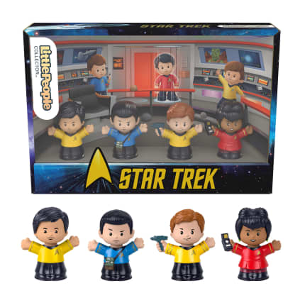 Little People Collector Star Trek Special Edition Set For Fans, 4 Figures in Gift Package - Imagen 1 de 6